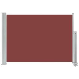 Berkfield Home Patio Retractable Side Awning 80x300 cm Brown in Wine - thumbnail 3