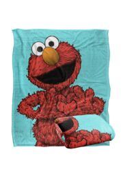 Sesame Street Elmo Painted Silky Touch Super Soft Throw Blanket 152 X 127 cm in White - thumbnail 2