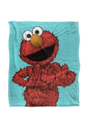 Sesame Street Elmo Painted Silky Touch Super Soft Throw Blanket 152 X 127 cm in White - thumbnail 1