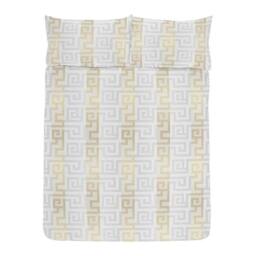 K Collection Athena Reversible Duvet Set in Cream - Size: Double - thumbnail 1