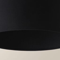 ValueLights Reni Black Fabric Easy Fit Drum Ceiling Lamp Shade - Size: Small - thumbnail 5