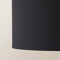 ValueLights Reni Black Fabric Easy Fit Drum Ceiling Lamp Shade - Size: Small - thumbnail 4