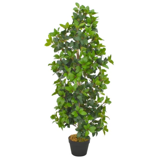 Berkfield Home Artificial Plant Laurel Tree with Pot Green 120 cm - image 1