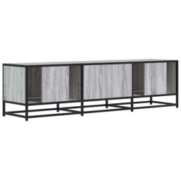 Berkfield Home TV Cabinet Grey Sonoma 150x35x41 cm Engineered Wood & Metal - Size: 150 x 35 x 41 cm - thumbnail 6