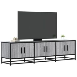 Berkfield Home TV Cabinet Grey Sonoma 150x35x41 cm Engineered Wood & Metal - Size: 150 x 35 x 41 cm