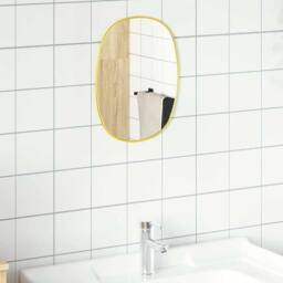 Berkfield Home Wall Mirror Gold 30x25 cm - thumbnail 3