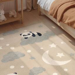 THE RUGS Adventures Kids Rug Dreamy Panda Beige Multicolour Kids Bedroom Rug - Size: 200 cm x 290 cm - thumbnail 2
