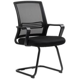 STILVORA Ergonomic Meeting Chair with Sled Base in Black - thumbnail 5
