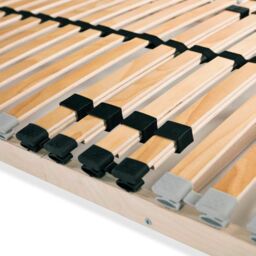 Berkfield Home Slatted Bed Base with 28 Slats 7 Zones 80x200 cm in Brown - thumbnail 6