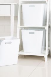 Wham Plastic Studio Basket 15.01 Cube in White - thumbnail 1