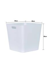 Wham Plastic Studio Basket 15.01 Cube in White - thumbnail 4