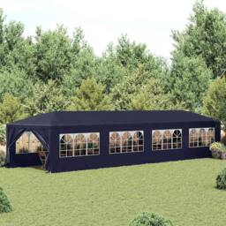 Berkfield Home Decorative Garden Marquee 3x12 m Blue - thumbnail 2