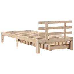 Berkfield Home Bed Frame with Drawers without Mattress 90x200 cm in Brown - thumbnail 6