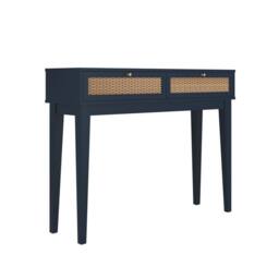 Lemon Pavilion Furniture Bordeaux Dressing Table - L32 x W110 x H84.5 cm - Berlin Blue/Oak in Blue - Size: 1 Pack - thumbnail 2