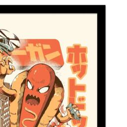 Ilustrata Great Hot Dog Framed Poster in Orange - thumbnail 2