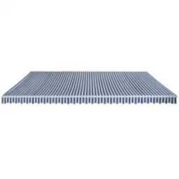 Berkfield Home Folding Awning Manual Operated 600 cm Blue/White in Blue - thumbnail 2
