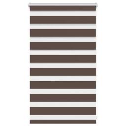 Berkfield Home Zebra Blind 50 x 100 cm Coffee in Brown - thumbnail 2