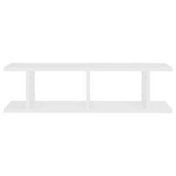 Berkfield Home Sturdy Wall Shelves 2 pcs White 75x18x20 cm Engineered Wood - Size: 75 x 18 x 20 cm - thumbnail 5