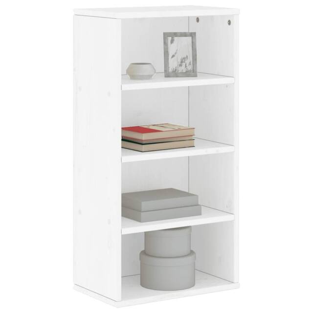 Berkfield Home Side Cabinet ODDA White 40x24x79 cm Solid Wood Pine - Size: 40 x 24 x 79 cm - image 1