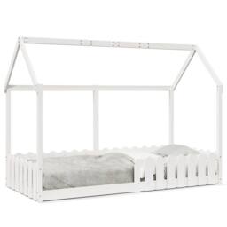 Berkfield Home Kids' House Bed Frame without Mattress White 90x190 cm Single - thumbnail 1