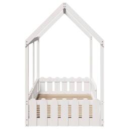 Berkfield Home Kids' House Bed Frame without Mattress White 90x190 cm Single - thumbnail 5