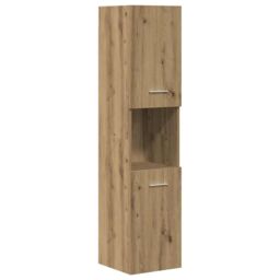 Berkfield Home 4 Piece Bathroom Furniture Set Artisan Oak Engineered Wood in Brown - thumbnail 4