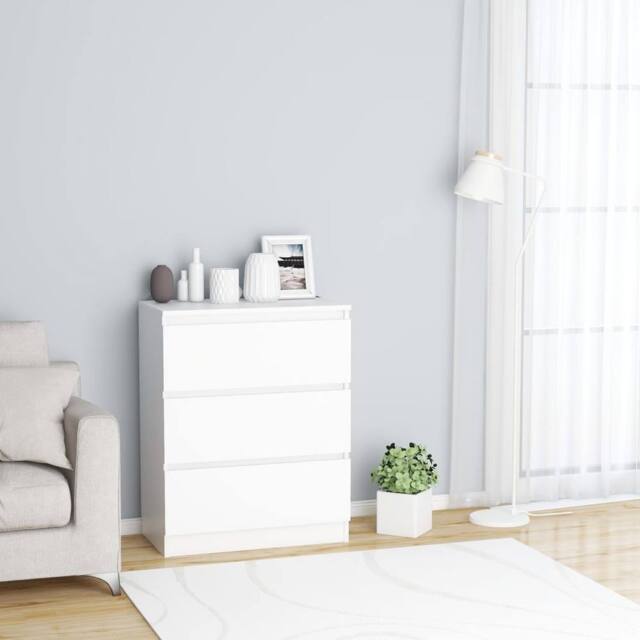 Berkfield Home Sideboard White 60x35x76 cm Engineered Wood - Size: 60 x 35 x 76 cm - image 1