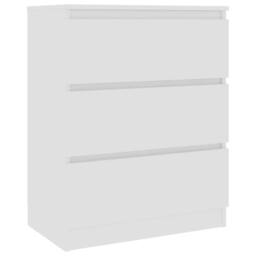 Berkfield Home Sideboard White 60x35x76 cm Engineered Wood - Size: 60 x 35 x 76 cm - thumbnail 2