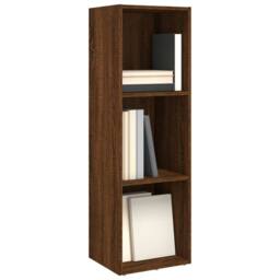 Berkfield Home Classic Book Cabinet/TV Cabinet Brown Oak 36x30x114 cm Engineered Wood - Size: 36 x 30 x 114 cm - thumbnail 1
