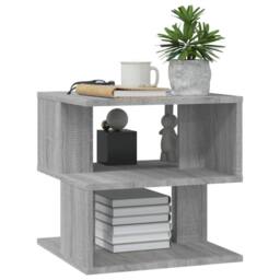 Berkfield Home Side Table Grey Sonoma 40x40x40 cm Engineered Wood - Size: 40 x 40 x 40 cm - thumbnail 5