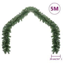 Berkfield Home Christmas Garland with LED Lights 5 m - thumbnail 7