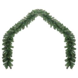 Berkfield Home Christmas Garland with LED Lights 5 m - thumbnail 2