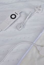 Ezysleep Premium Fleece Top Dual Control Heated Electric Blanket in White - Size: King - thumbnail 4