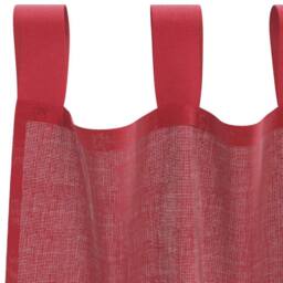 Berkfield Home Voile Curtains with Rod Pockets 2 pcs Wine Red - thumbnail 5