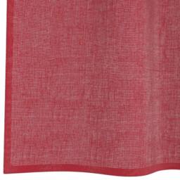Berkfield Home Voile Curtains with Rod Pockets 2 pcs Wine Red - thumbnail 6