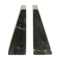 Orsina Marris Set Of 2 Marble Bookends in Black - thumbnail 2
