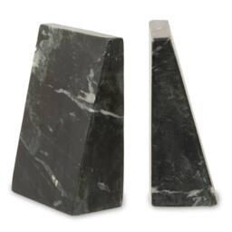 Orsina Marris Set Of 2 Marble Bookends in Black - thumbnail 1