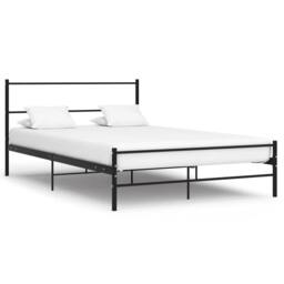 Berkfield Home Bed Frame Black Metal 160x200 cm - thumbnail 2
