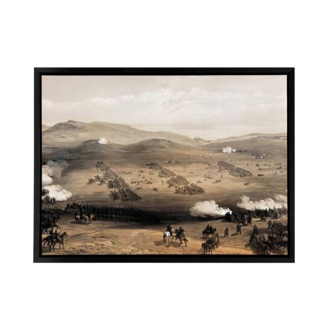 "Artery8 Simpson The Charge of the Light Brigade Framed Canvas Wall Art Print - Size: W12"" x H16""" - image 1