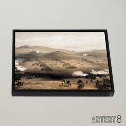 "Artery8 Simpson The Charge of the Light Brigade Framed Canvas Wall Art Print - Size: W12"" x H16""" - thumbnail 2