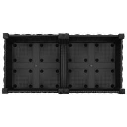 Berkfield Home Raised Bed 80x40x71 cm Polypropylene in Black - Size: 80 x 40 x 71 cm - thumbnail 5