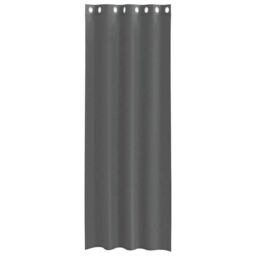 Berkfield Home Voile Curtains with Grommets 2 pcs Dark Grey 140x300 cm - thumbnail 4