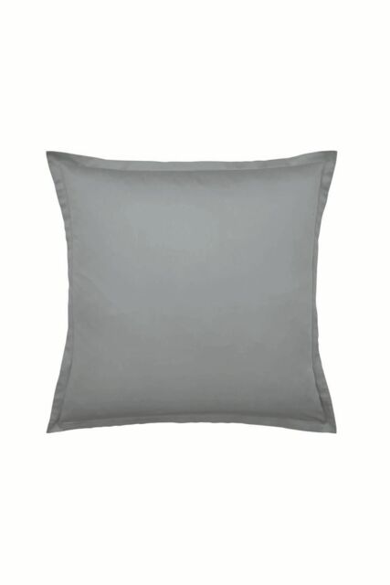 Murmur ' 500TC Plain Dye' Square Pillowcase in Grey - image 1