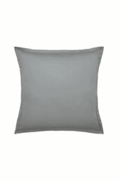 Murmur ' 500TC Plain Dye' Square Pillowcase in Grey - thumbnail 1