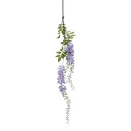 Sostter Purple Wisteria Faux Flower Stem 180 cm in Green - thumbnail 2