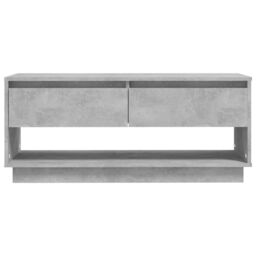 Berkfield Home TV Cabinet Concrete Grey 102x41x44 cm Engineered Wood - Size: 102 x 41 x 44 cm - thumbnail 5