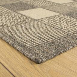 runrug Hallway Carpet Runner Rug - Hardwearing & Durable, 7mm - 'Patch' in Brown - Size: 80 cm x 240 cm - thumbnail 4