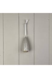KDMD Petite Glazed Ceramic Hanging Tree Decoration with Textured Detail in Off-White