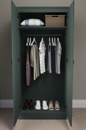 Home Discount Vida Designs Riano 2 Door Wardrobe MDF in Green - thumbnail 5