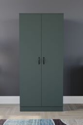 Home Discount Vida Designs Riano 2 Door Wardrobe MDF in Green - thumbnail 3